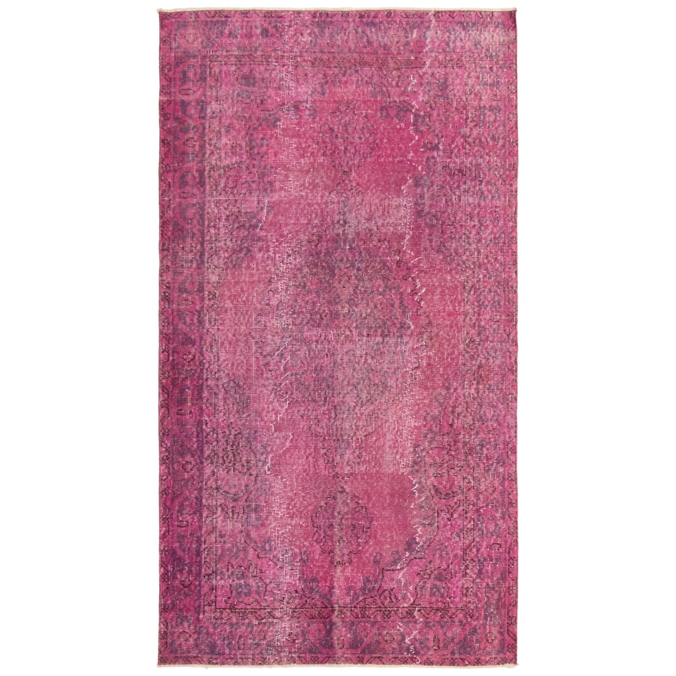 ECARPETGALLERY Hand-knotted Color Transition Violet Wool Rug - 3'7 x 6'8
