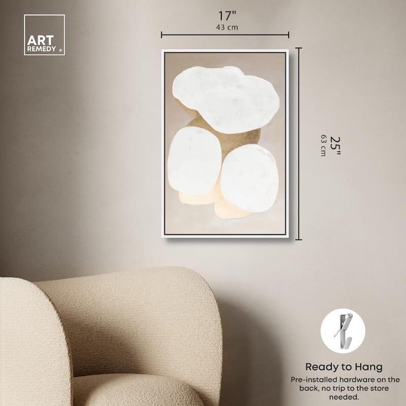 Stacked Stones II Canvas by Art Remedy