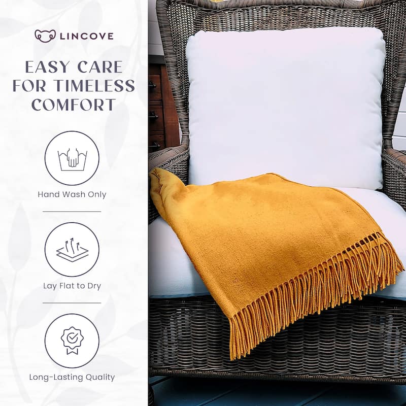 Pure Cashmere Throw Blanket – Soft & Naturally Warm