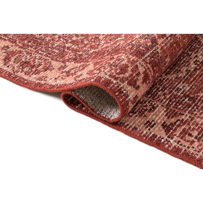 Terra by Obeetee Palace Gordon Rust Rug