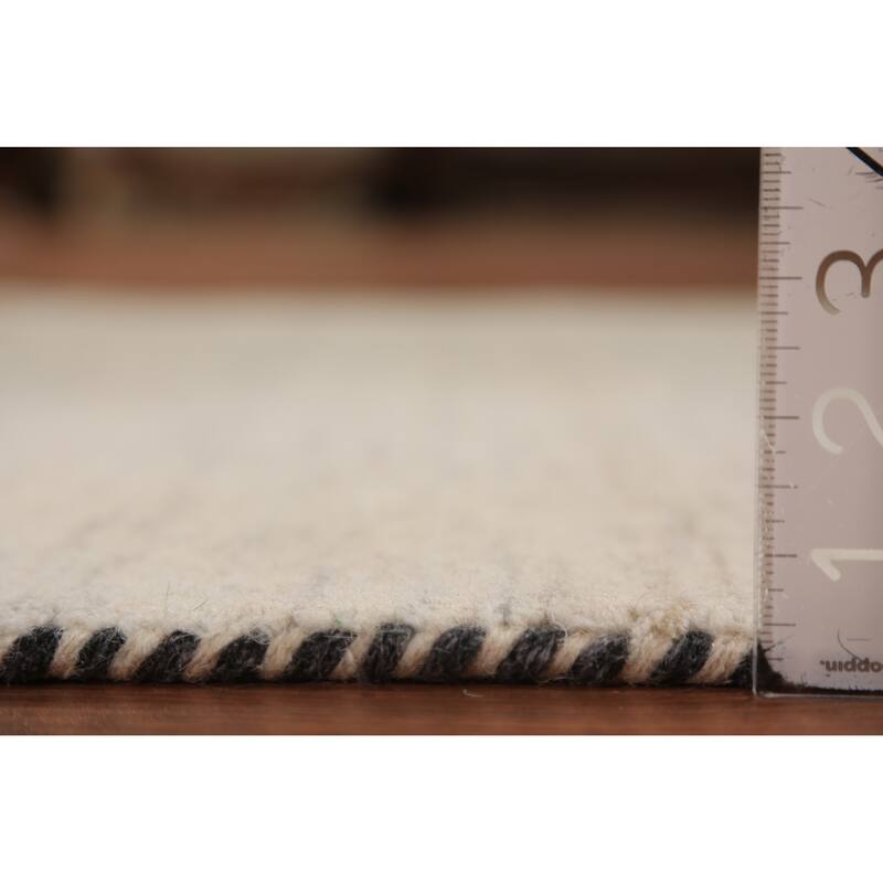 Tribal Gabbeh Oriental Foyer Rug Hand-Knotted Wool Carpet - 3'3"x 4'11"