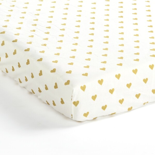 Plush fitted discount crib sheet