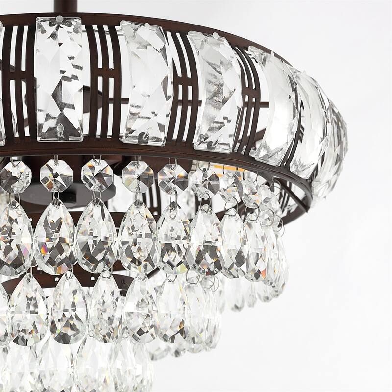 GetLedel 3-Light Empire Crystal Chandelier