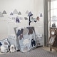 preview thumbnail 5 of 3, Lambs & Ivy Signature Montana Blue/White Bears Woodland Theme Musical Baby Crib Mobile