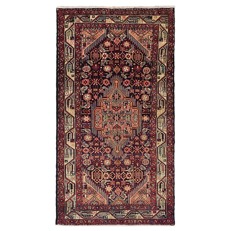 ECARPETGALLERY Hand-knotted Anadol Dark Navy Wool Rug - 3'3 x 5'11