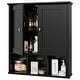 preview thumbnail 30 of 54, Futzca Bathroom Cabinet Wall Mounted, Storage Cabinet with Doors and Shelves