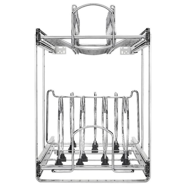 Rev-A-Shelf 5CW2 Series Pull Out 2 Tier Cookware Organizer for 12 Inch