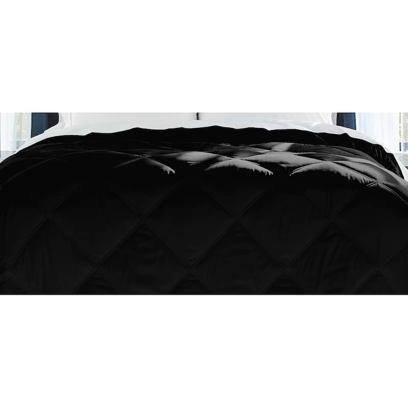 Pointehaven Down Alternative Diamond Double Stitched Oversized Comforter