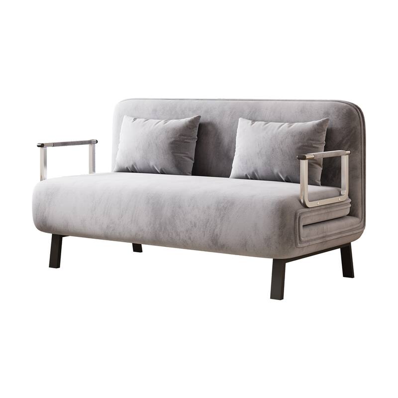 Convertible Chair Bed, Tri-Fold Sofa Bed with Adjustable Backrest