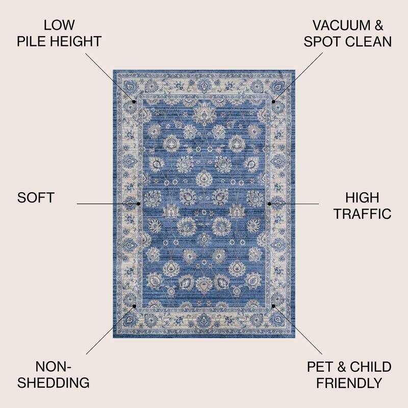 JONATHAN Y Traditional Persian Vintage Moroccan Area Rug