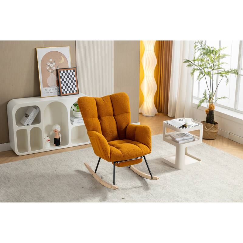Teddy Rocking Chair with Adjustable Footrest