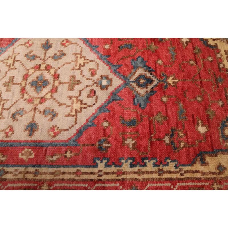 ECARPETGALLERY Hand-knotted Jules Serapi Red Wool Rug - 2'6 x 7'11