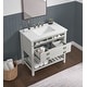preview thumbnail 57 of 63, Monterey 37-inch Farmhouse Marble Solid Wood Bathroom Vanity