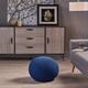 Abena Knitted Cotton Pouf by Christopher Knight Home - Navy