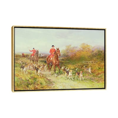iCanvas "Hunting Scene" by Heywood Hardy Framed Canvas Print
