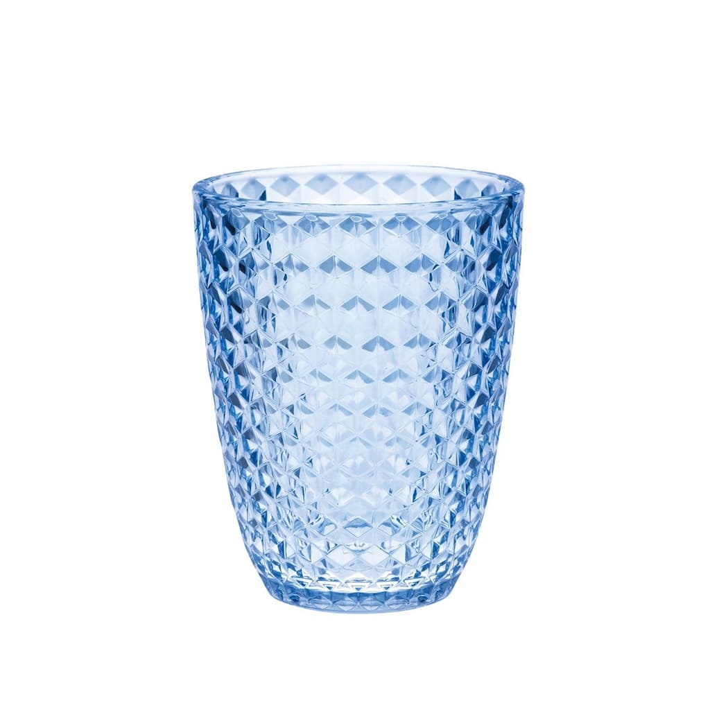 Diamond Cut Acrylic Glasses Drinking Set of 4