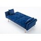 preview thumbnail 27 of 70, Velvet Upholstered Tufted Loveseats Sleeper Sofa With Rose Golden Legs