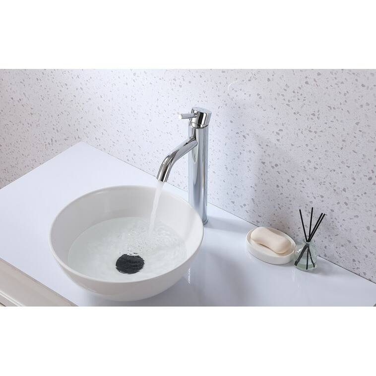 Elegant Lighting FAV-1007 Victor 1.5 GPM Vessel Single Hole Bathroom
