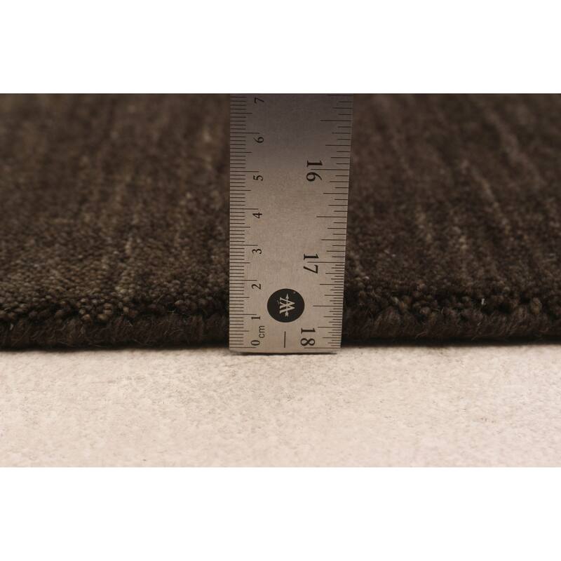 ECARPETGALLERY Hand Loomed Kashkuli Gabbeh Grey Wool Rug - 5'0 x 7'11