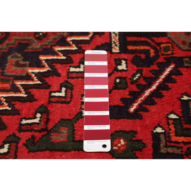 ECARPETGALLERY Hand-knotted Andelz Red Wool Rug - 3'3 x 4'10