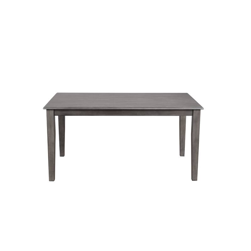 60" Gray Rectangular Wooden Dining Table
