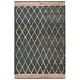 preview thumbnail 74 of 125, SAFAVIEH Handmade Natural Fiber Bethia Casual Jute Trellis Rug 4' x 6' - Blue - Rectangle