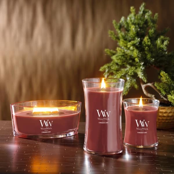 WoodWick Cinnamon Chai Hearthwick Candle, 16 oz