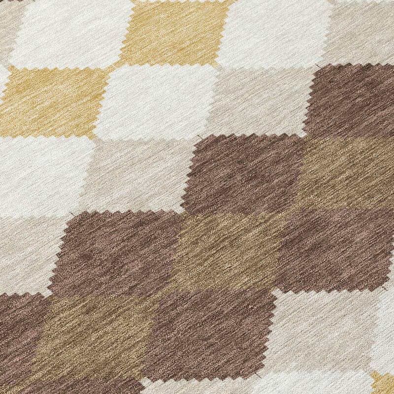 HomeRoots Geometric Transitional Rectangle Outdoor Rug