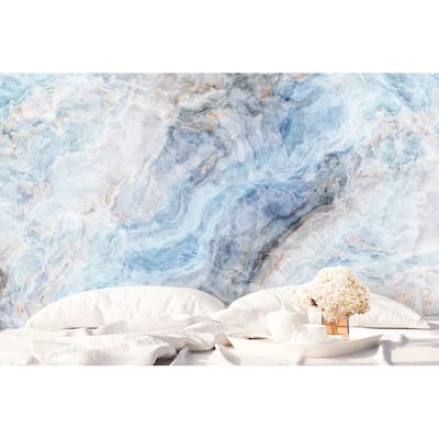 GK Wall Design Blue Smokes Contemporary Fogs Peel&Stick Wallpaper