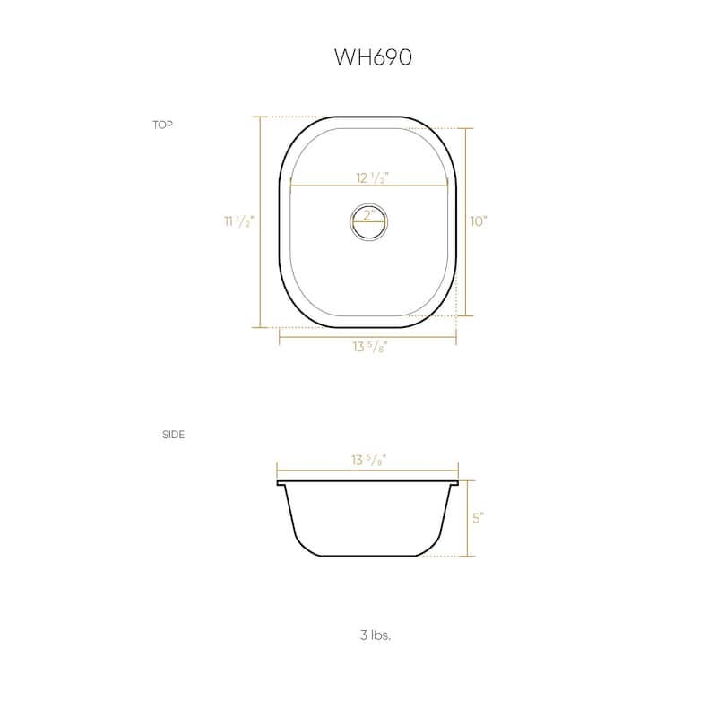 Undermount Entertainment/Prep Sink with a Hammered Texture