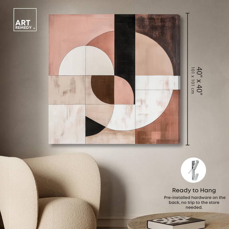 Modern Shapes I Canvas by Art Remedy, Gallery Wrapped