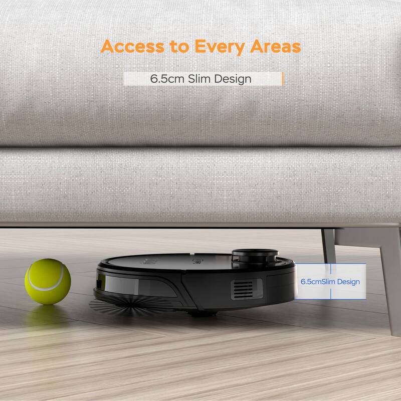 Geek Smart L8 Robot Vacuum Cleaner and Mop Black