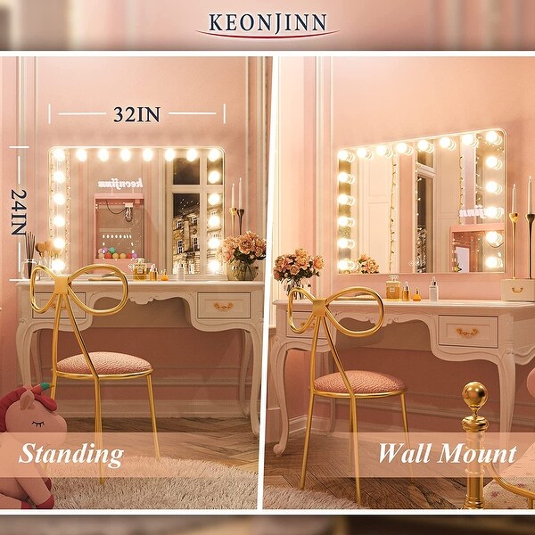 Hollywood Makeup Vanity Mirror with Replaceable LED Bulbs USB Charging Port 10X Magnification Tabletop Wall Mounted On Sale Bed Bath Beyond 35756031