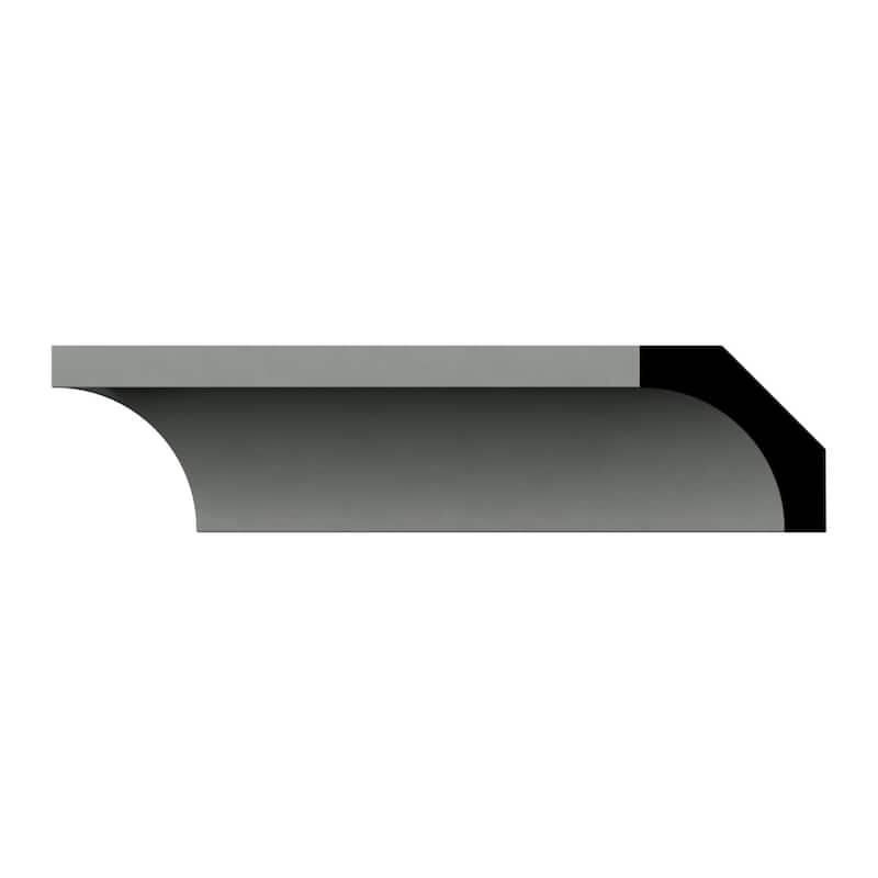 7/8"H x 7/8"P x 1 1/8"F x 96"L Dante Crown Moulding - 1-Pack