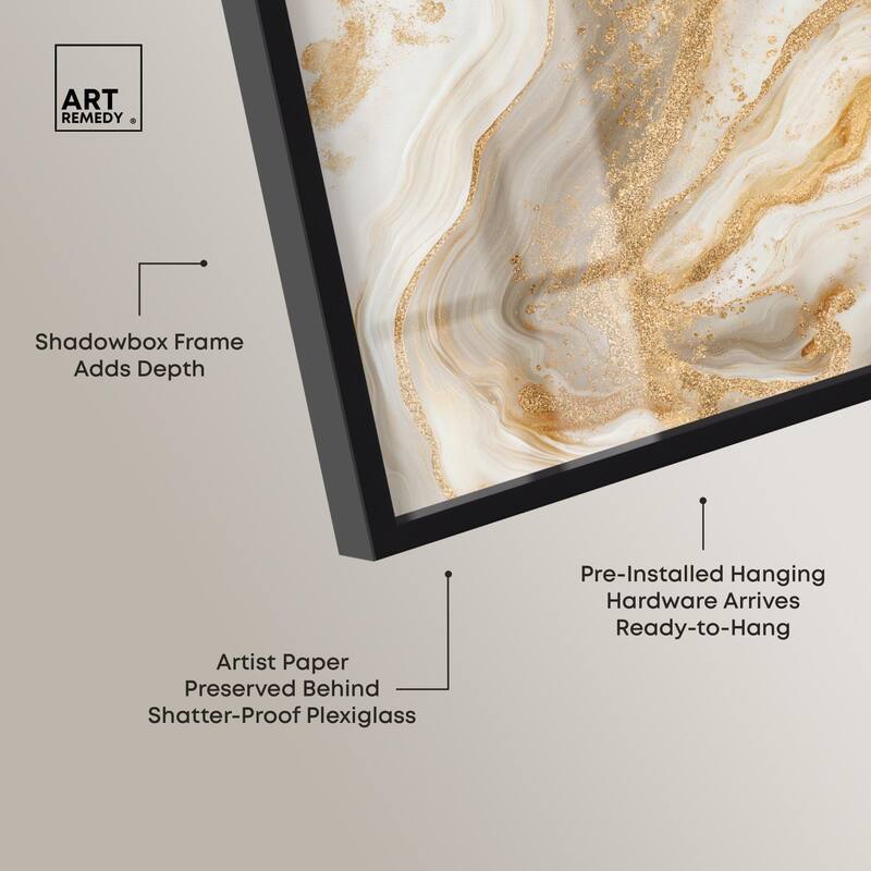 Gold Vein Shadowbox by Art Remedy