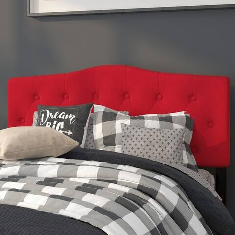 Arched Button Tufted Upholstered Headboard