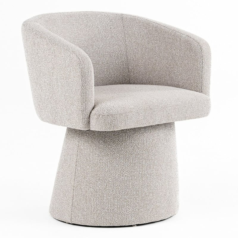 Modrest Linton Modern Light Grey Fabric Dining Chair