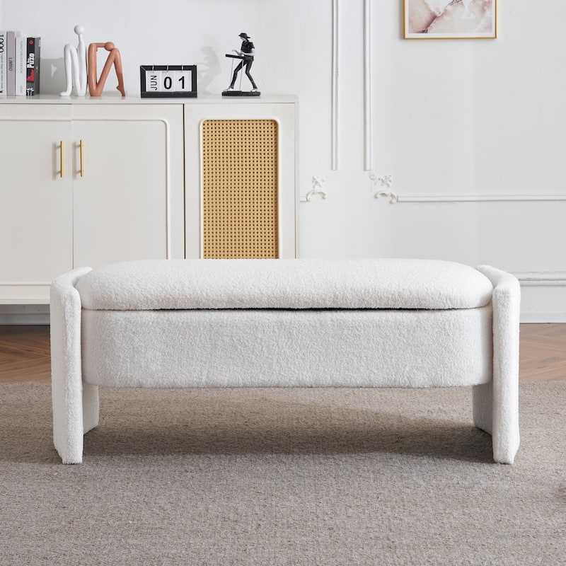 legant Long shaped Storage Ottoman Bench