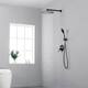 Clihome 5 Spray Patterns 12 in. Wall Mount Dual Shower Heads
