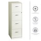 preview thumbnail 11 of 12, Space Solutions Pearl White 4 Drawer Metal Vertical File Cabinet