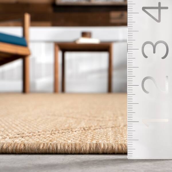 dimension image slide 5 of 7, Nuloom Serna Moroccan Indoor/Outdoor Area Rug