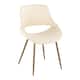 Option Cream Faux Leather/Antique Copper