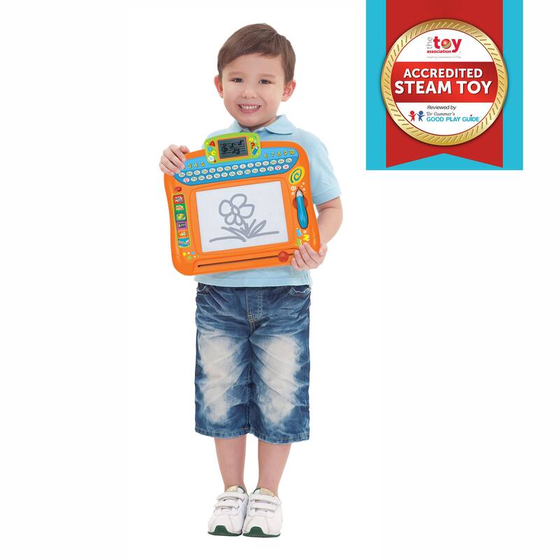 Winfun Orange Plastic Write 'N Draw Learning Board - N/A