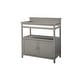 preview thumbnail 1 of 0, Emery 38" Wide Modern Style Wood Changer with Door/Pad, Gray