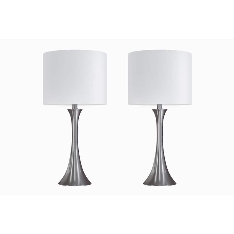 Porch & Den Bakkom 24" Metal Table Lamp (Set of 2)