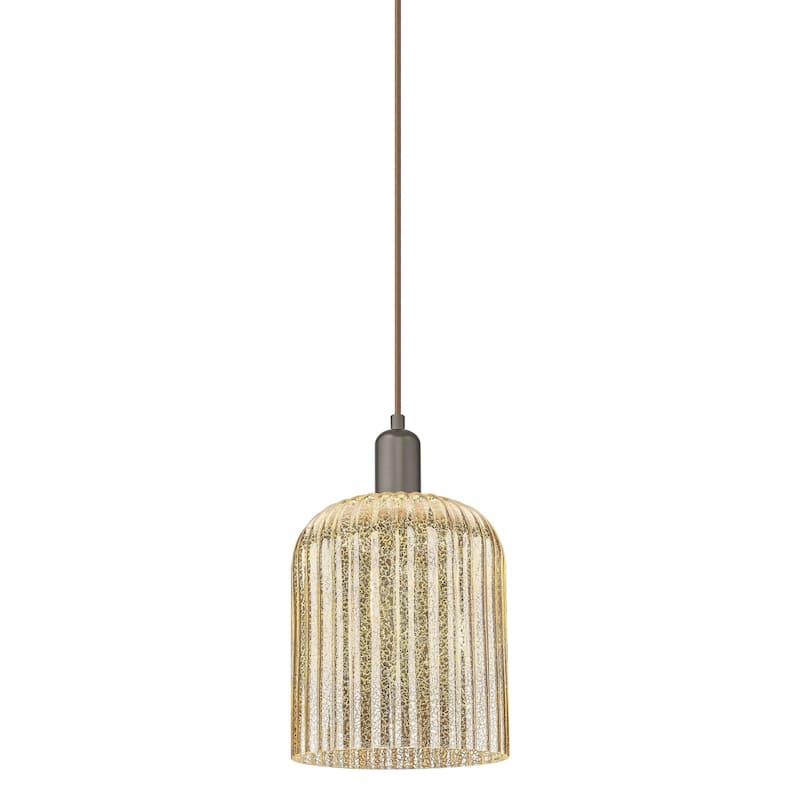 Innovations Lighting 716-1P-14-8 Bridal Veil Pendant Bridal Veil 8" - Oil Rubbed Bronze / Mercury
