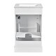 preview thumbnail 60 of 139, GDFStudio - Lisa 20" Freestanding Bathroom Vanity with Ceramic Sink, Soft-Close Door & Storage Rack