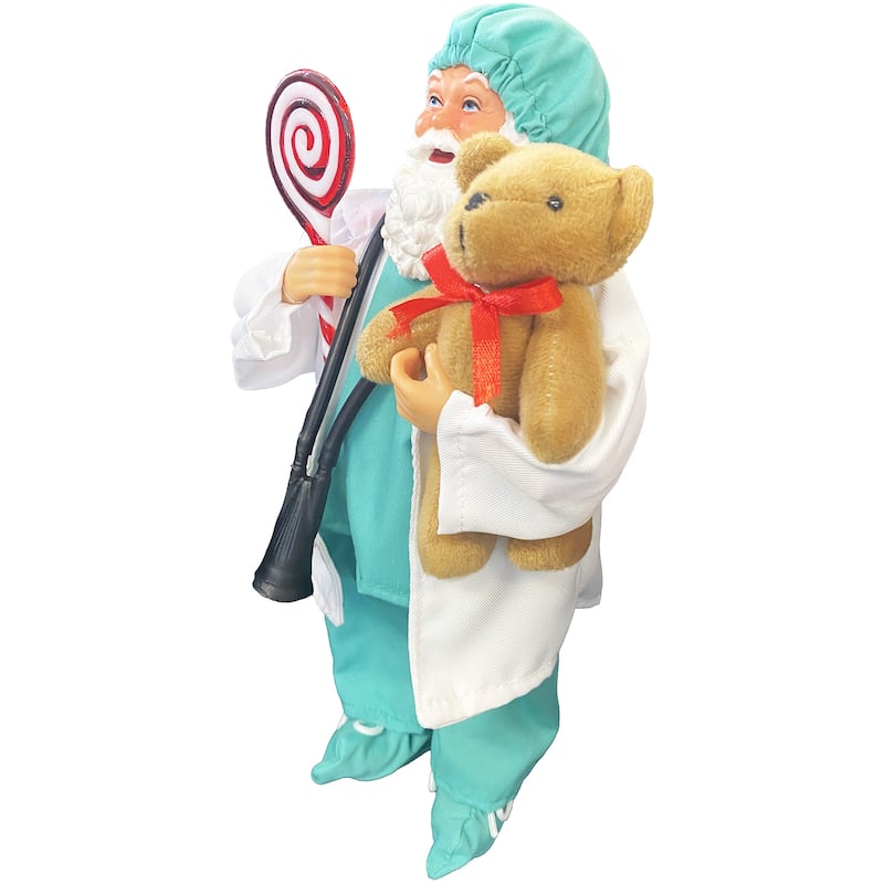 12" Doc with Bear and Sucker Claus