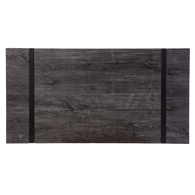 SEI Furniture Hackney Transitional Black Wood Desk