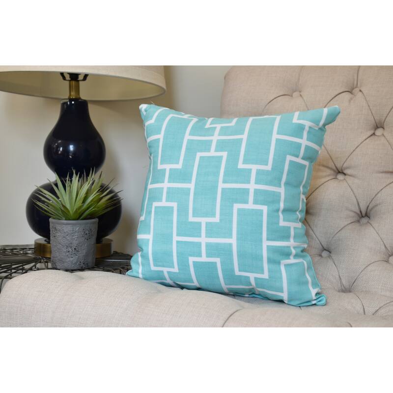 20 x 20 inch Screen Lattice Geometric Print Pillow